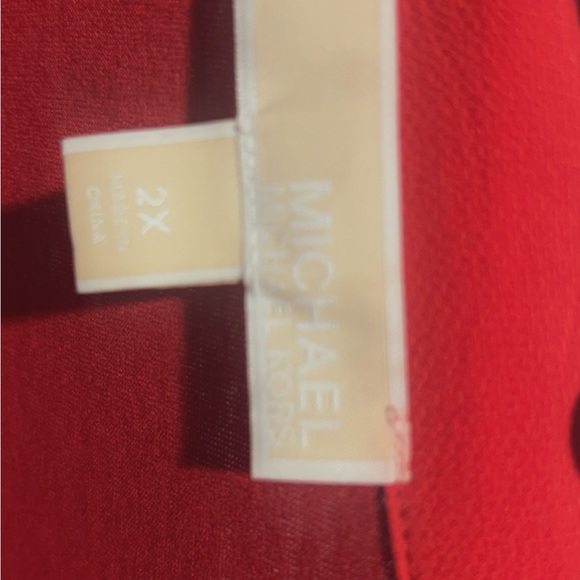 Michael Kors, red blouse 2xl - Picture 3 of 4